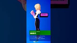 Spider-Gwen Nailed It Emote #fortnite #fortnitespidergwen #fortniteclips #spidergwen