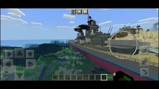 BATTLESHIP USS Missouri Addon in Minecraft PE