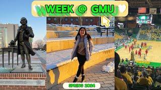 Week in my life at George Mason University VLOG | Spring 2024 | Classes | Productive | Commuting