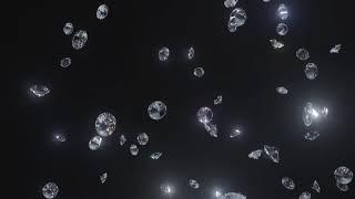 PLEX - FREE 4K & HD Stock Footage & Animation - Diamonds falling looping background. No Copyright
