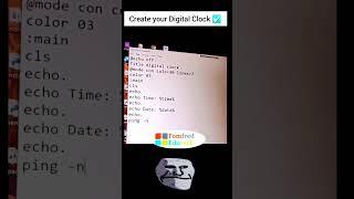 Create your own Digital Clock. #programmer #programmer #coderslife #python3 #digitalclock