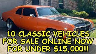 Episode #76: 10 Classic Vehicles for Sale Across North America Under $15,000, Links Below to the Ads