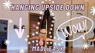 How to SAFELY Hang Upside Down on the Pole! Inverted Crucifix Tutorial w/@SuperFlyHoneyLeggings