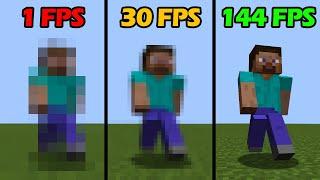 1 FPS vs 10 FPS vs 20 FPS vs 40 FPS vs 60 FPS vs 80 FPS vs 100 FPS