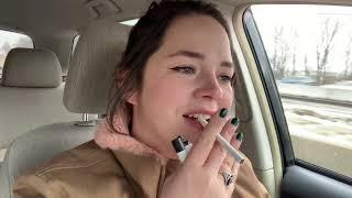 ASMR Smoking While Driving - Talking