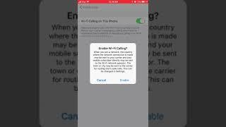 Iphone- how to enable Wifi calling in iphone