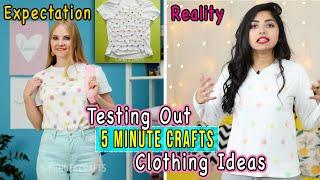 Testing Out Viral Fashion Hacks by 5 MINUTE CRAFTS Part 1