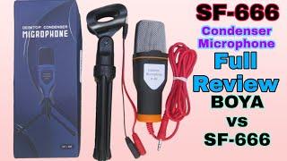 SF 666 Condenser Microphone Unboxing Review  Boya vs SF 666 Condenser Microphone