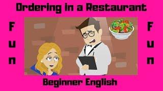 Ordering in a Restaurant | Beginner English | Food
