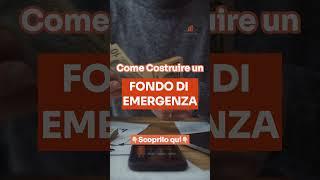 Come costruire un fondo di emergenza? #budgeting