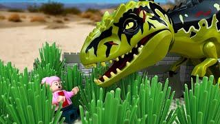 LEGO Jurassic World Dominion - Dinosaurs Hunt People - Stop Motion Animation