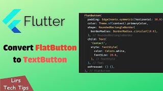 Flutter: Convert FlatButton to TextButton