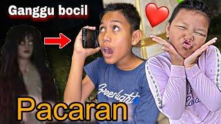 Prank kuntilanak bocil lagi pacaran sama ayang nya