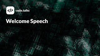 code.talks 2019 - Welcome speech