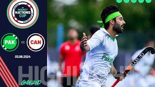 FIH Hockey Men's Nations Cup 2023-24 - Match 7, Highlights - Pakistan vs Canada