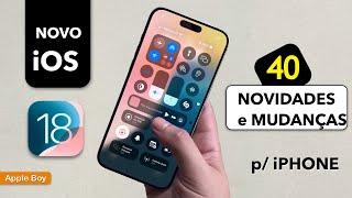 iOS 18: Descubra os 40 Novos Recursos INCRÍVEIS para iPhones (Inclusive Bloqueio de Apps com Senha )