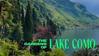 Gardens of Lake Como, Italy / Walking Tour - 4K