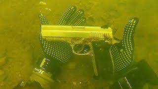 Found Possible Murder Weapon Underwater While Scuba Diving! .45 Caliber Pistol  (Police Called)