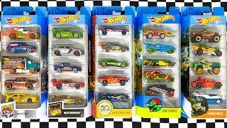 Opening Five Hot Wheels 5-Car Packs!