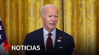 Reacción de Biden a chiste de Puerto Rico sigue la polémica | Noticias Telemundo