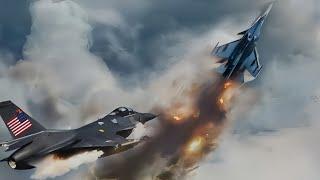 WORLD SHOCK! THE FIRST BATTLE OF A US F-16 AND A RUSSIAN SU-57 Look What Happened!