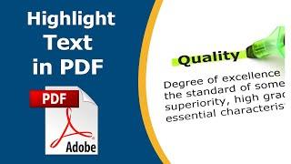 How to highlight in pdf using adobe acrobat pro dc
