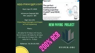 app.mexcgpt.com ***** NEW PAYING PROJECT ***** 200% RCB *****