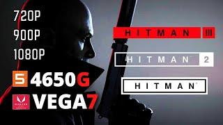 Hitman 1 / Hitman 2 / Hitman 3 on Vega 7 Ryzen 5 4650G/4600G