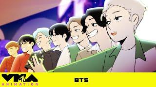 BTS Is “Dynamite” In Their Animated 2020 VMA Performance MTV