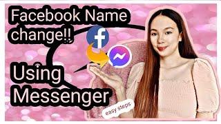 HOW TO CHANGE FACEBOOK USER NAME USING MESSENGER