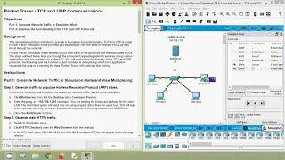 14.8.1 Packet Tracer - TCP and UDP Communications