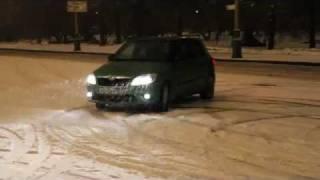 Skoda Fabia RS with Mita Snow Chains