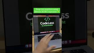  Swapping Using Bitwise️ XOR(^) operator | JAVA‍ #javacode #javadeveloper #codinginterview