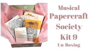 Musical Papercraft Society Kit 9 Un-Boxing