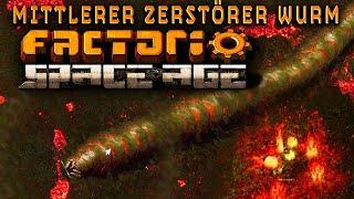 Mittlerer Zerstörer Wurm im Factorio Space Age DLC