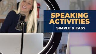 5 Speaking Activities (ESL EFL Online Lessons)