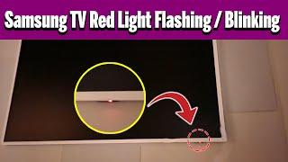 Samsung TV Red Light Flashing - Easy Troubleshooting Steps