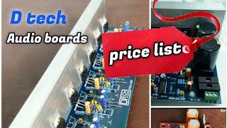 Dtech audio boards price list.