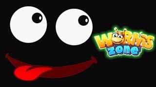 Червячная Зона. Worms zone io. Черный скин. Змейка.Прожорливый червячок.