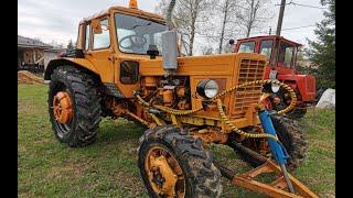 ТРАКТОР МТЗ-82 1991Г. ЛЕГЕНДПРНЫЙ ОРАНЖ. ЗАПУСК ПОСЛЕ КАПИТАЛКИ. В ГОСТЯХ У АЛЕКСЕЯ. МТЗ/СССР.