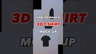 3D t-shirt mock-up tutorial