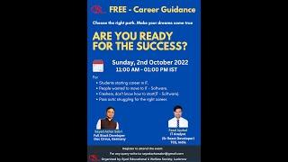 Free Career Guidance and Coding Classes for IT Software - registration link in comment & description