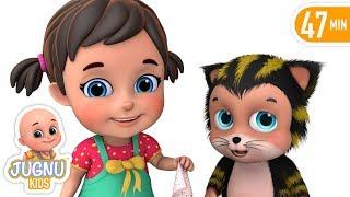 Meri Billi Kali Pili | Billi Mausi |  Hindi Nursery Rhymes collection for Children by Jugnu Kids