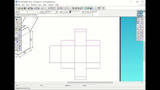 Techsoft 2D Design Simple tab lock box net