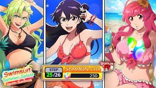 COMPLETING ALL 25 STEPS ON THE NEW SUMMER SPLASH ZENITH SUMMONS!!! | Bleach: Brave Souls Summons!