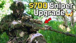 Using MAX UPGRADED Airsoft Sniper - Ghillie Gameplay