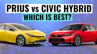 2025 Toyota Prius VS Honda Civic Hybrid Hatchback || Very Tough Choice, But One Wins