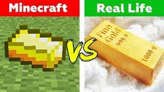 MINECRAFT vs REAL LIFE : GOLD in Real Life - AVM SHORTS Animation