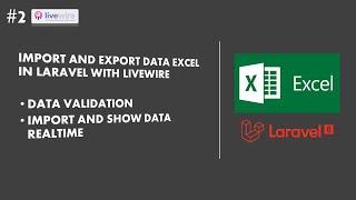 Tutorial Laravel Import and Export Data Excel with Laravel Livewire || Import and Show Data Realtime