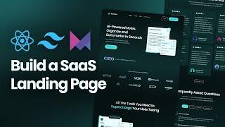 Master React, TailwindCSS & Framer Motion: Build a Beautiful Landing Page from Scratch!